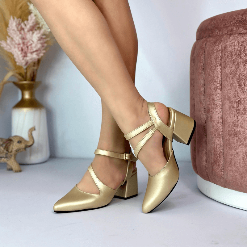 Zapatilla Tacon Dama Cuadrado Paula