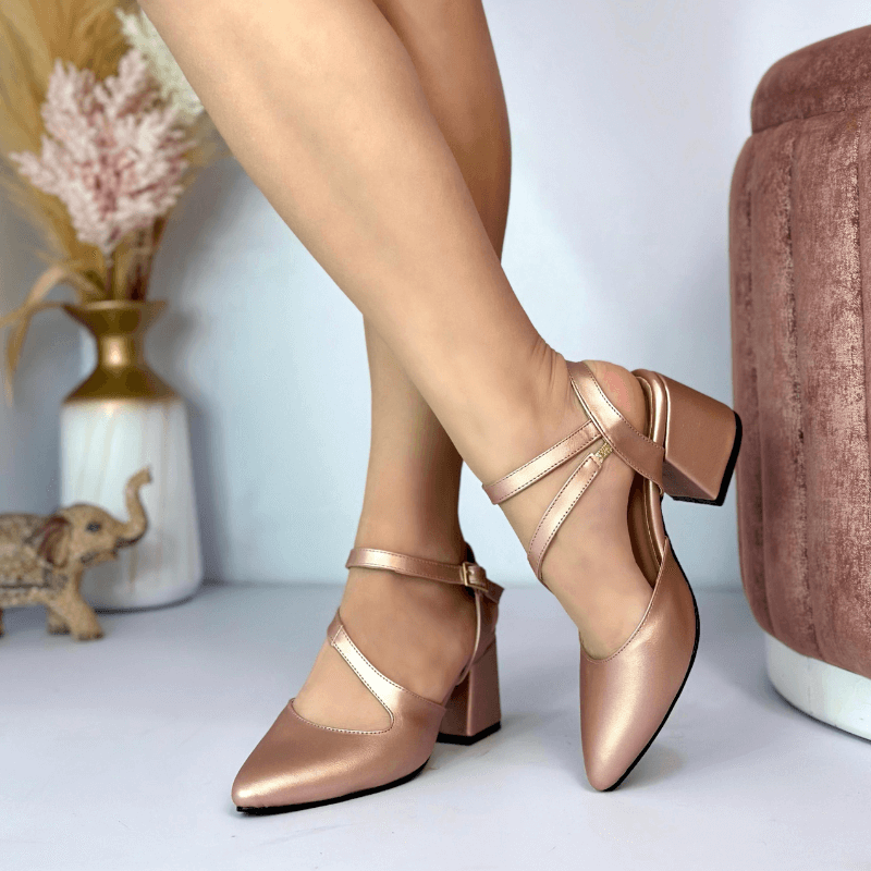 Zapatilla Tacon Dama Cuadrado Paula